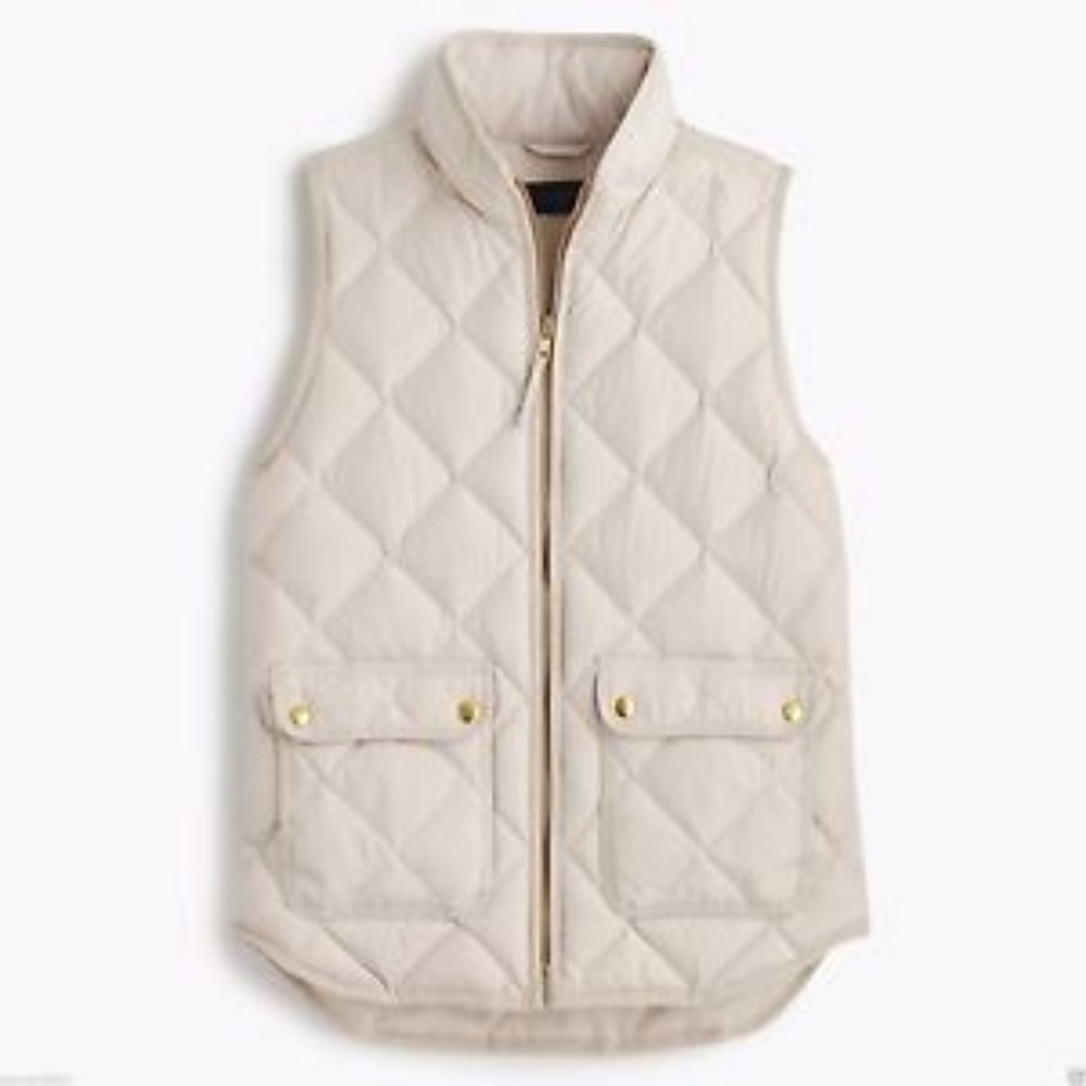 J. Crew Excursion Quilted Down Puffer Vest